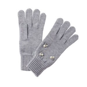 Lord & Taylor Mini Gems Tech Tip Heather Grey Soft & Cozy Gloves NWT Great Gift!
